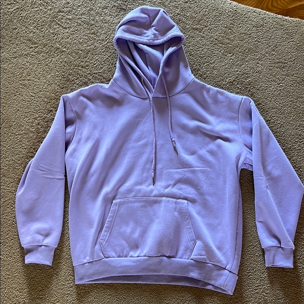 Lavender Hoodie with “Have a good day”